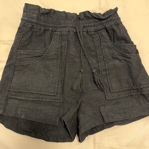 house of harlow linen blend shorts